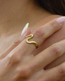 Motiyaar Aurelia Wave Adjustable Ring