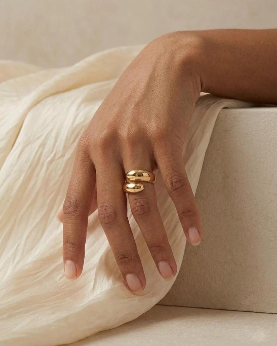 Motiyaar Serene Teardrop Open Ring