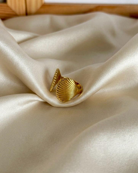 Motiyaar Shell Adjustable Ring