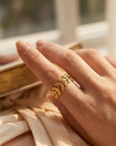 Motiyaar Botanical Leaf Ring