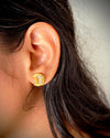 Motiyaar Crescent Moon Studs