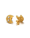 Motiyaar Crescent Moon Studs