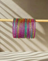 Motiyaar Premium Raindrop Multi Color Glass Bangles