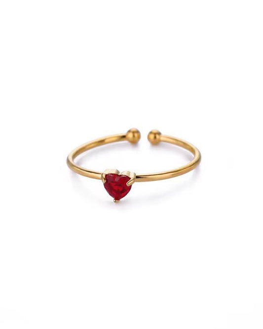 Motiyaar Amoura Heart Stone Ring