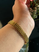 Gold Mesh Chain Bracelet