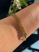 Gold Mesh Chain Bracelet