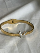Motiyaar Luxury Gold V Cuff Bracelet